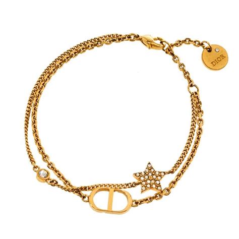 dior gold star|christian dior star bracelet.